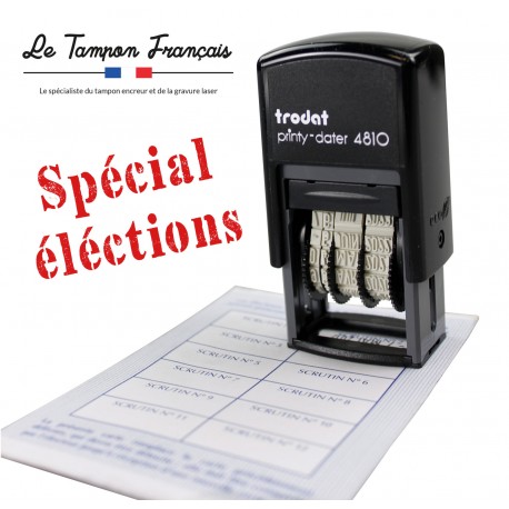 Tampon dateur spécial éléctions - Trodat Printy 4810