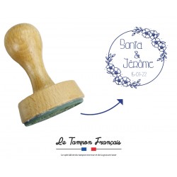 Tampons rond en bois - Mariage 1